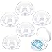 Baby Schnuller Box Transparent Schnullerbox Tragbare Staubdicht Schnuller Aufbewahrung Box für Baby Zuhause Reisen 6 Stück