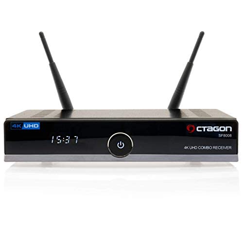 OCTAGON SF8008 4K UHD HDR odbiornik Combo 1 x DVB-S2X, 1 x DVB-C/DVB-T2, satelita i naziemna, Enigma2 Linux, HDMI, Dual WiFi