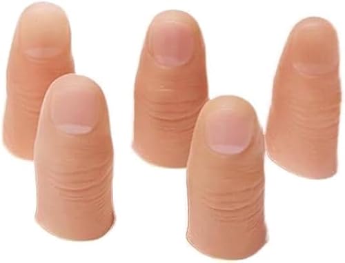 Vugyue 5 Pcs Magic Trick Fingers, The Props Used for Magic Tricks - Fake Fingers, Novelty Magic Kits and Accessories, Stage Performance Props, Prank Magic Kits and Accessories Novelty Toys