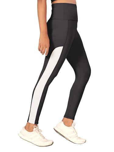 KASHIKAY CREATION Polyester Blend Yoga Pants for Women | Womens Slim Fit Capris Womens Casual Pant | 3/4th Gym Pants for Women Black