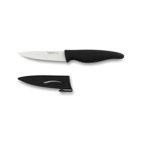 Rockingham Forge Couteau Utilitaire avec Protection de Lame, Lame en céramique, Noir, 10,2 cm Cover