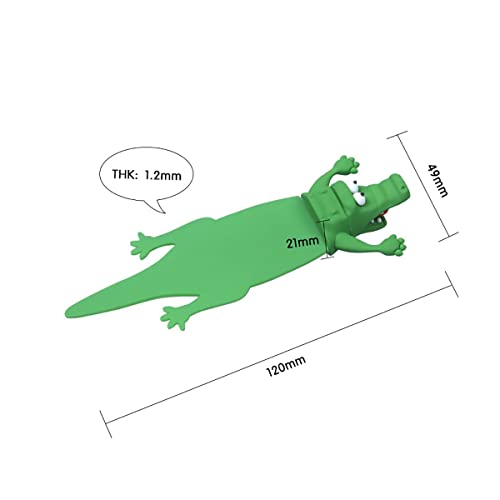 Sogorge 2Pcs Bookmarks Giant Shark Crocodile Bookmark Cool 3D Bookmarks 3D Cartoon Animal Bookmark For Kids Boys Girls Men Women School Supplies (Shark Crocodile) #TOP2