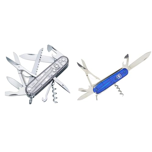 Victorinox Schweizer Taschenmesser Huntsman & Schweizer Taschenmesser Huntsman, Swiss Army Knife, Multitool, 15 Funktionen, Klinge, Korkenzieher, Dosenöffner