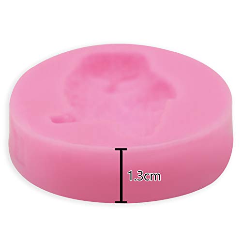 Hengke 2 peças Coruja Antiaderente, Moldes de Silicone, Moldes de Tema Animal para Pudim, Muffin de