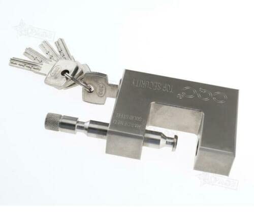 LUCCHETTO UTILIA ANTISCASSO CORAZZATO ACCIAIO DA 94 MM 5 CHIAVI - Foto 7