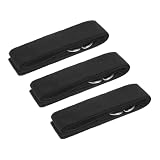 Correa de Yoga Ajustable, 3 Piezas, Nylon y Metal, Negra