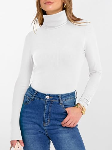 ANRABESS Women's Long Sleeve Turtleneck Shirts Casual Ribbed Basic Tee Slim Soft Thermal Tops 2025 Fall Going Out Clothes2