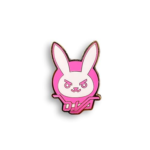Image of Overwatch Pin Overwatch 2 D.Va Pin DIva Bunny Pin Overwatch merch Gaming Pin Anime Enamel Pin Gaming Enamel Pin Gift for Gamers