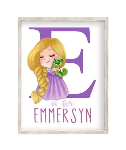 Pixie Paper Watercolor Rapunzel and Pascal Little Girl...