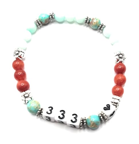 Angel Number 6.5" Stretch Bracelets, Guardian Angel's, Repeted Numbers, Spiritual