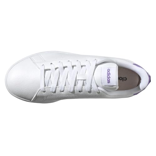 adidas Womens Advantage Perforated Lace Up Sneakers Shoes Casual - White4