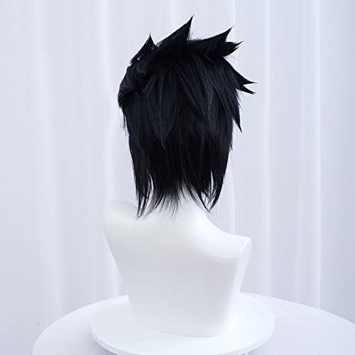 Miniatura 5 de Sasuke Uchiha Cosplay Hombres corto negro peluca Cosplay Anime Cosplay peluca resistente al calor Pelucas sintéticas