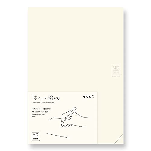 DESIGNPHIL Midori 15312006 Notebook MD Notebook Journal A5 1 Page Per Day Unruled A