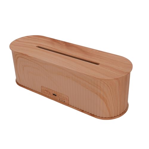 Difusor aromático eléctrico con luz LED madera 25dB ultra silencioso miniatura 4