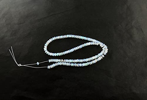 Rondelles de Welo Éthiopie en véritable opale naturelle 5mm pour collier