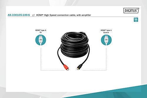 Digitus Cavo Hdmi 19 Poli Con Amplificatore Attivo - Lunghezza Mt. 10 - 5