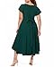 Plus Size Holiday Dress Women Emerald Dark Green High Low V Neck Long Flowy Elegant Dresses with Pockets