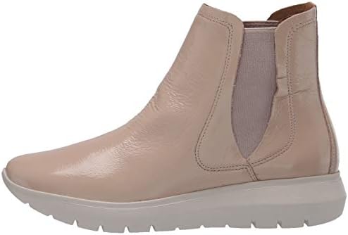 Brothers United Women's Leather Made in Brazil Luxury Chelsea Boot with Sneaker Sole, Nude tumbled patent, 7.5 M US | Image 7
