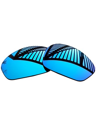 Image of 4 Pairs Replacement Lenses for Oakley Straight Jacket 2007 Sunglasses - Solid Black+Titanium+Ice Blue+Fire Red