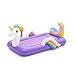 Produktbild Bestway Up, In & Over Luftbett für Kinder, Einhorn, 196 x 104 x 84 cm, Lila