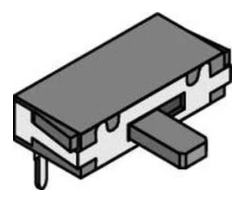 Pack of 10 103-5027-EV Slide Switches ON-(ON) 3 Pin