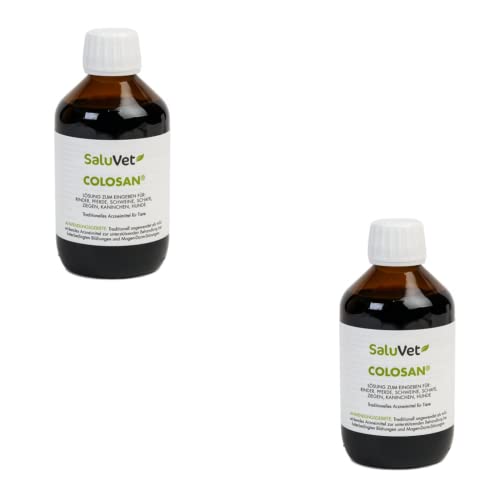 SaluVet ColoSan | Doppelpack | 2 x 250 ml | Arzneimittel für Pferde, Rinder, Schweine, Schafe, Ziegen, Kaninchen und Hunde | Bei Blähungen und Magen-Darm-Störungen