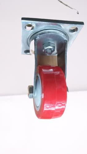 Indian 3 Inch Carbon Steel 360 Degree Caster Wheel, (Pack of 2)