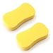 2 PCS Car Wash Sponges Handy Multi-Functional Washing Sponges Cleaning Scrubber Car Cleaning Supplies for Washing Cars and Kitchen with Vacuum Compressed Packing(Mix-Colors)