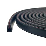Rubber U Channel Edge Trim, Self-Adhesive Sheet Metal Edge Protector, Fit Edge from 5/32" to 7/32",