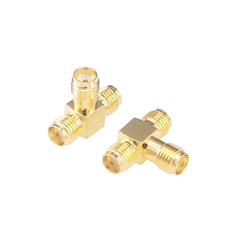 4pcs Adaptador Antena SMA Hembra a Dual SMA Hembra miniatura 2