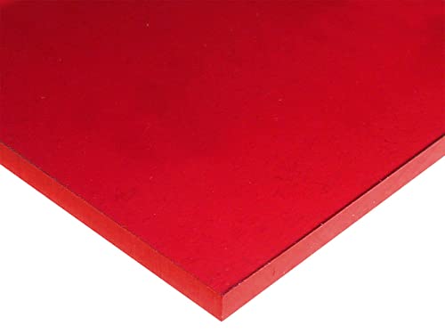 Lámina acrílica translúcida roja 6mm 8x12 pulg 2 pack miniatura 4