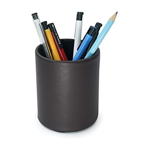 DreamsEden PU Leather Pen Cup, Pencil Holder Cover