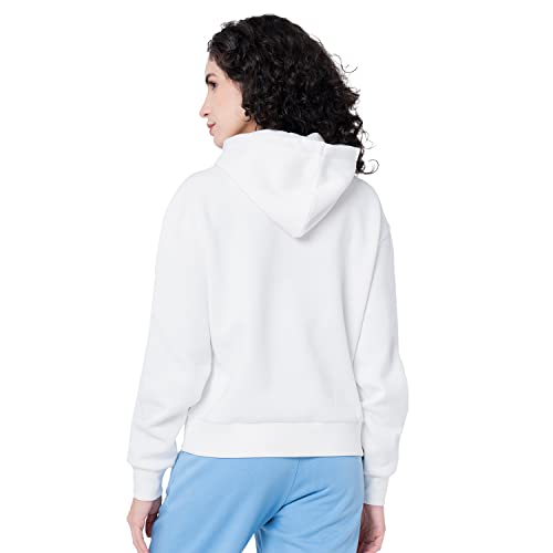 Image of Mode By Red Tape Women's Off White Graphic Print Hoodie
