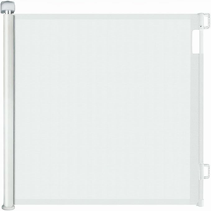 MOTIM Retractable Safety Gate, Width 20cm - 150cm, Safety Gate for Children, Pets, No Safety Hazards, for Doors and Corridors