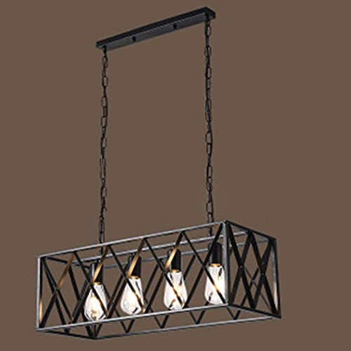 Chandelier à quatre têtes en fer forgé pour remplacer un plafonnier terne et sans charme