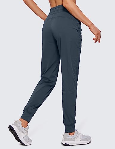 Image of CRZ YOGA Ease Line Joggers 26 inch /28.5 inch /30.5 inch | Casual, Lightweight, Ruched Design, Pockets, for Women