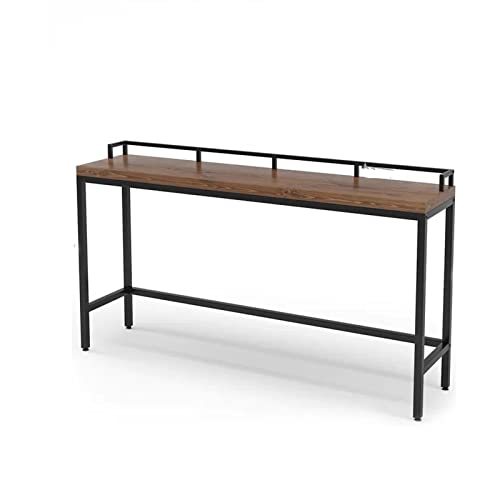 ENGENDER Mesa de Bar Mesa de Barra Alta Sala Estar Mesa Cocina Bar Hierro Forjado contra la Pared, excluyendo sillas Barra Cocina