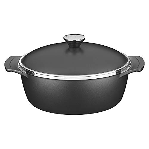 Tramontina Cacarola 30Cm 6,8L Lyon Preto - Aluminio Com Revestime...
