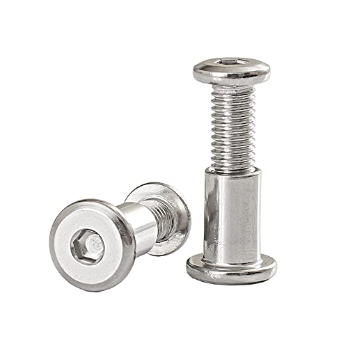 4 Set M8×8mm 304 stainless steel large flat head hexagonal socket screw clamp bolt furniture bed connection locking screw