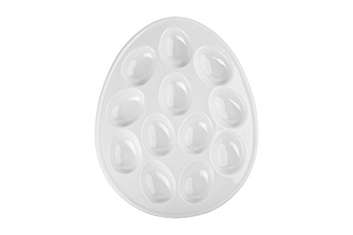 BIA Cordon Bleu 11" Oval Egg Plate, White