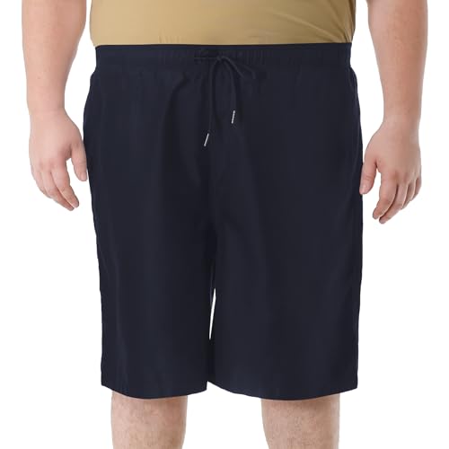 LETAOTAO Big and Tall Swim Trunks for Men Plus Size Swim Shorts Beach Board Shorts Mesh Lining(1X-8X)