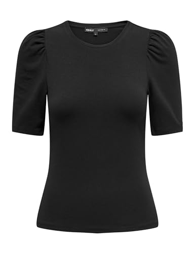 ONLY Damen Onllive Love 2/4 Pufftop JRS Noos, Schwarz, M