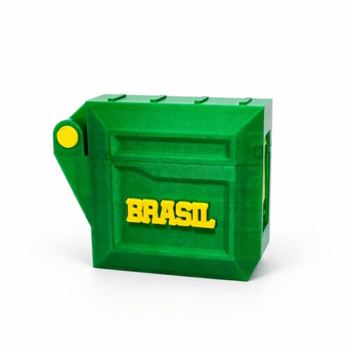 Kit Revenda 10 Porta Cartas Figurinhas Estojo Copa 2026 Organizador Personalizado brasil (VERDE)