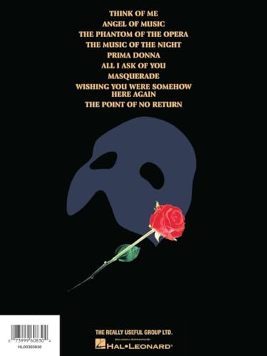 Phantom of the Opera - Souvenir Edition | Piano/Vocal Selections Songbook | 9 Iconic Songs by Andrew Lloyd Webber | Broadway Musical Sheet Music for Piano, Voice and Guitar | Hal Leonard Music Book Paperback – April 1, 1987 - Image 3