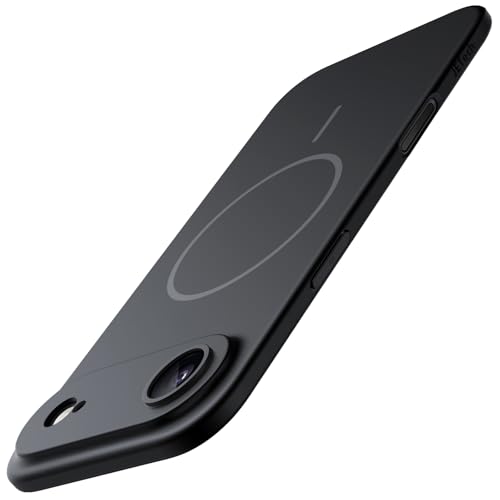 JETech Cover Magnetica Slim per iPhone Air, Compatibile con MagSafe, Custodia Ultra Sottile Minimalista con Finitura Opaca e Protezione Completa Lenti Fotocamera (Nero)