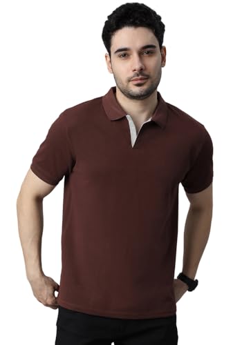 Image of Wear Your Opinion Solid Cotton Rich Polo T Shirt | Collar Tshirts | Half Sleeves | Plain-Regular Fit (Available in Plus Size)
