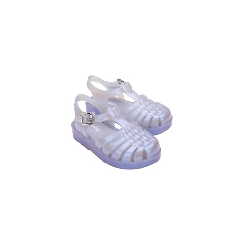 Image of mini melissa Possession Jelly Fisherman Sandal for Toddler and Kids | Iconic Fisherman Jelly Sandal for Toddlers & Girls, Adjustable Buckle, Waterproof, Bubblegum Scent, Play & Dress Shoes