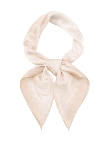 SHENHE Women's Silky Paisley Print Hair Bandana Square Head Scarf Neck Kerchief Hair Wrap2