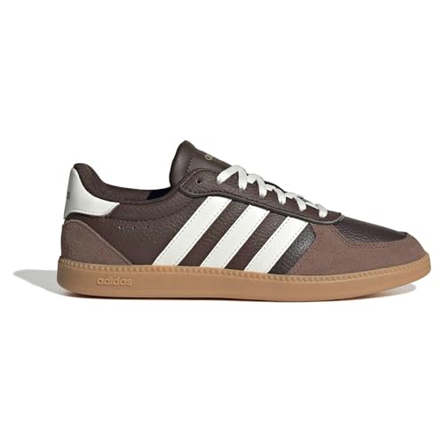 adidas Women's Breaknet Sleek Shoes, Dark Brown/Off White/Gum 3, 6.5 UK