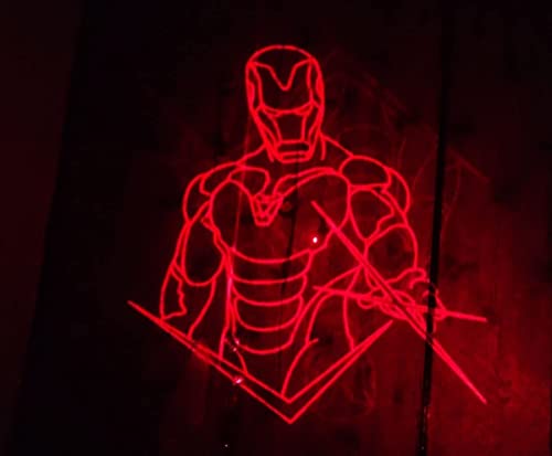 Image of VikriDA Red Light Laser Beam Pointer Toy - Action Hero Series with 4 Interchangeable Projection Caps for Kids Fun & Party Play - Red